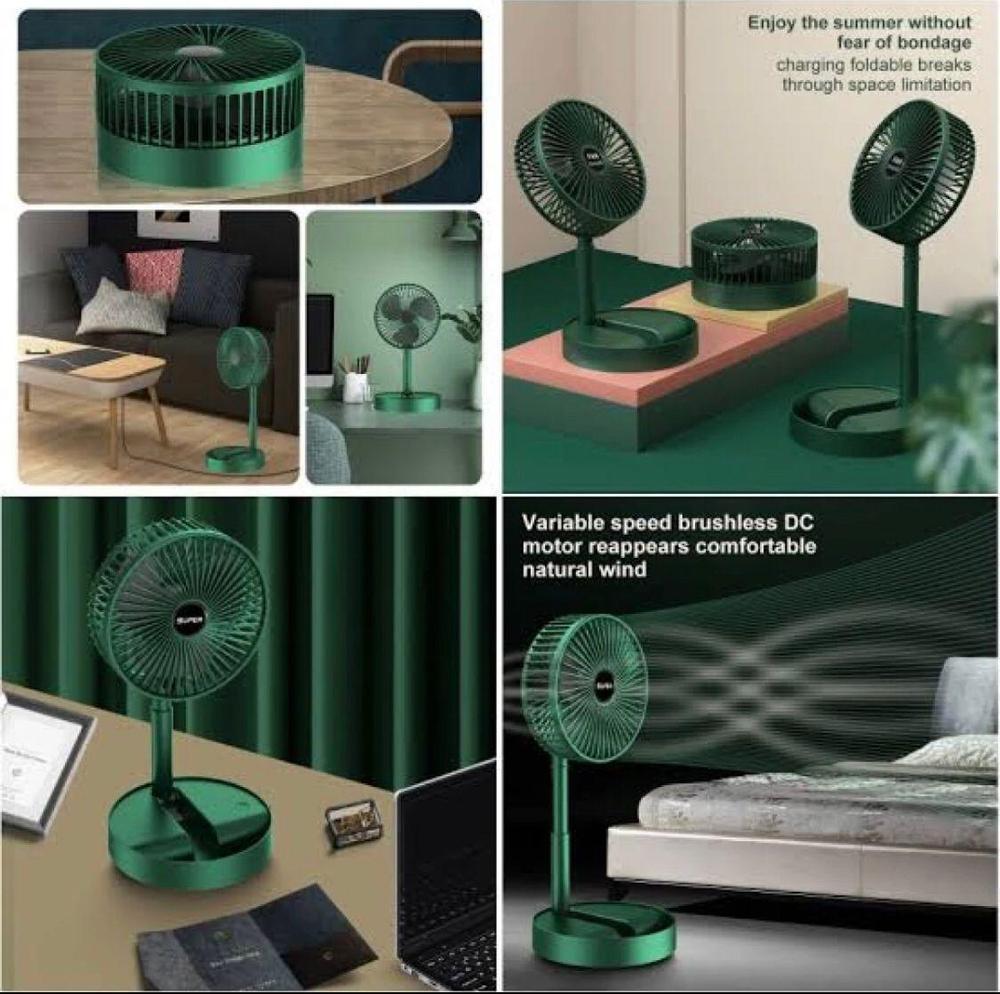 Green Desk Fan