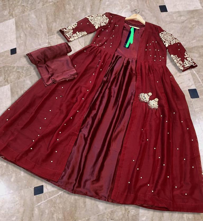 3 Pcs Shamooz Silk suit