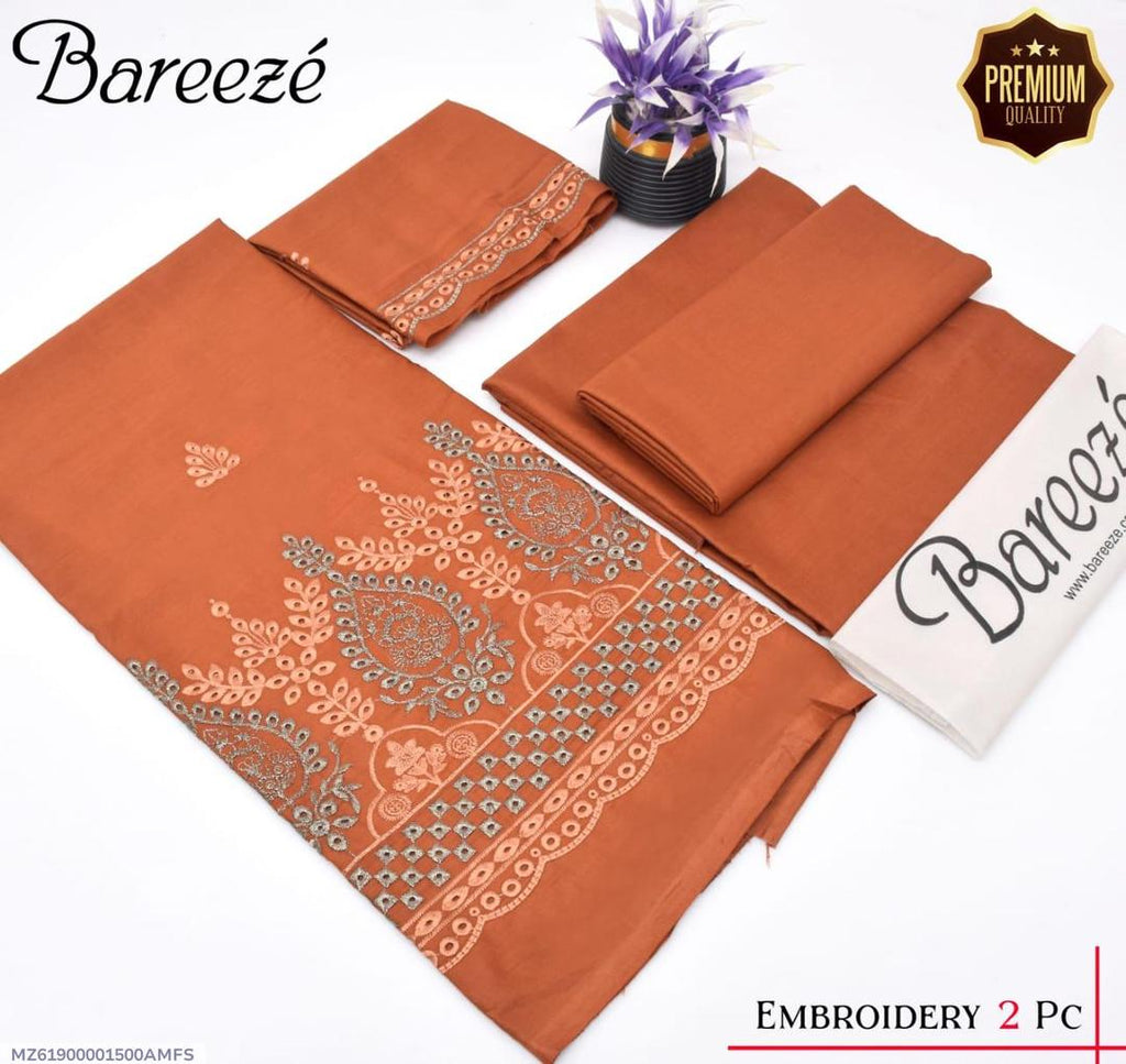 2 Pcs Unstitched Chikankari